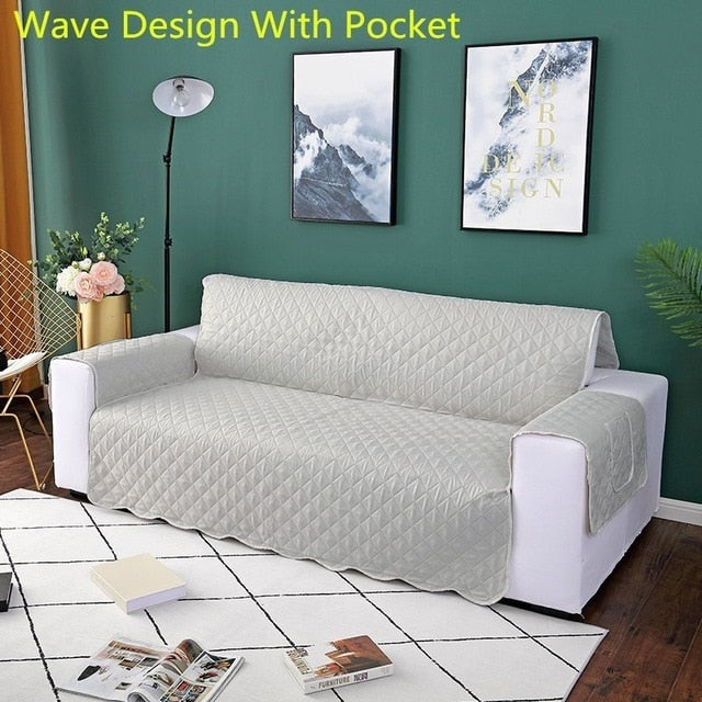Sofa Couch Cover Chair Throw Pet Dog Kids Mat Furniture Protector Reversible Removable Armrest Slipcovers 1/2/3 Seat eprolo