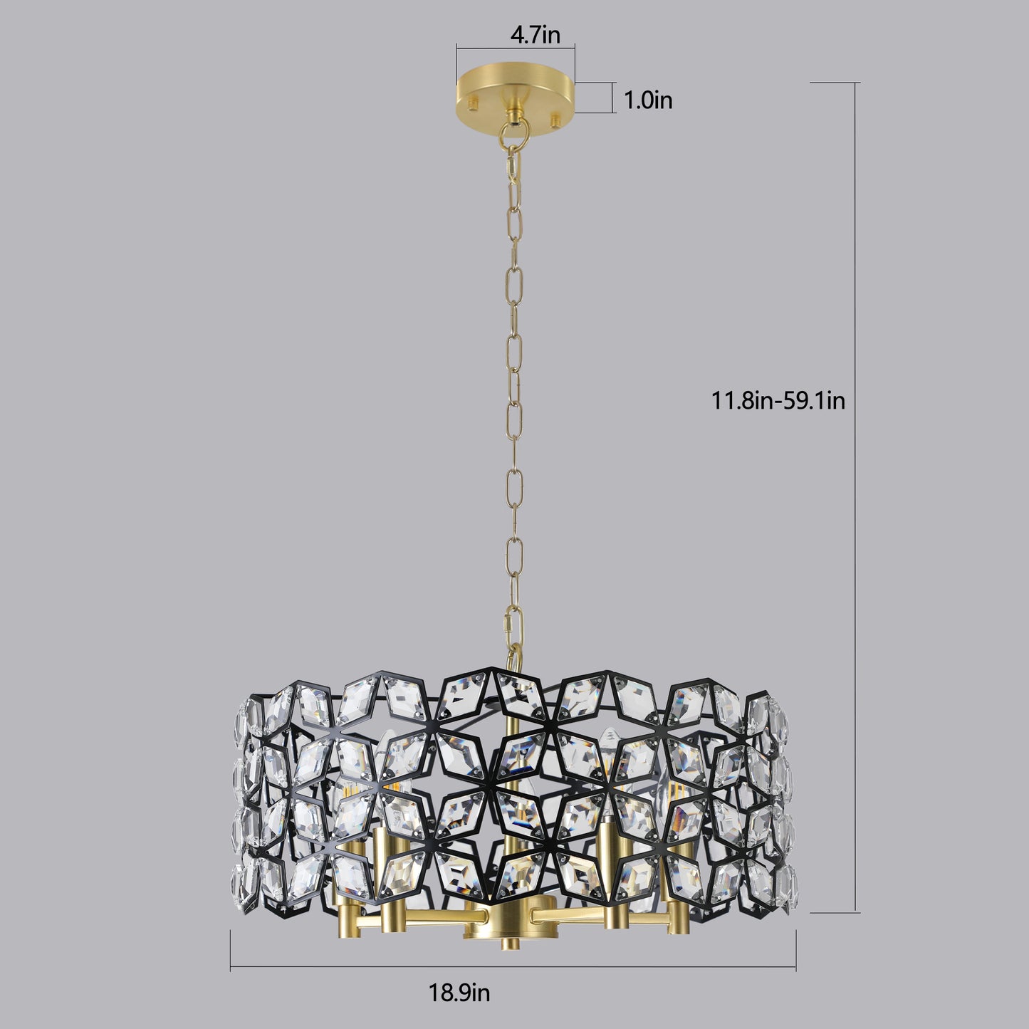 Modern Crystal Chandelier for Living-Room Round Cristal Lamp Luxury Home Decor Light Fixture eprolo