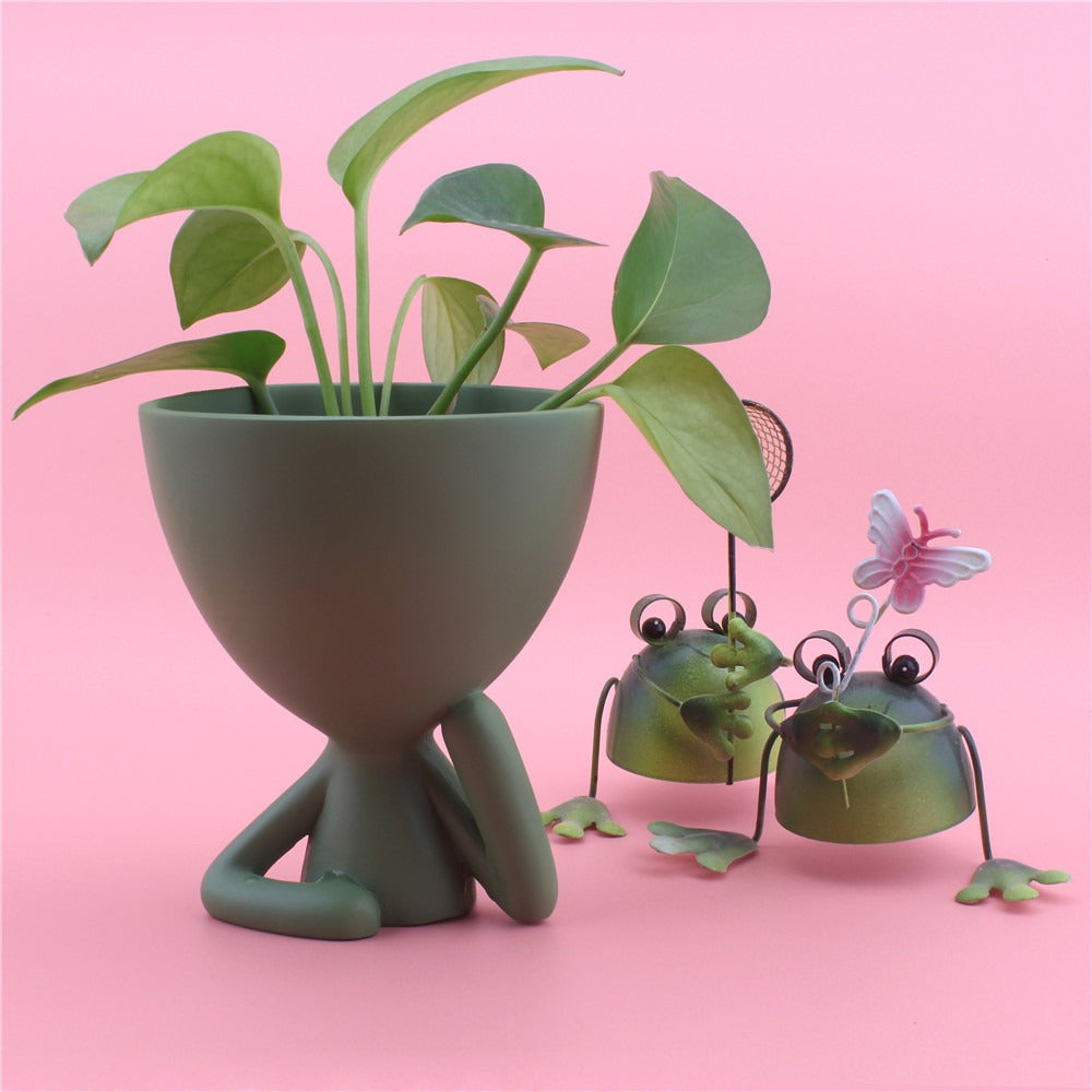 Cartoon cheek support abstract figurine desktop decoration creative home