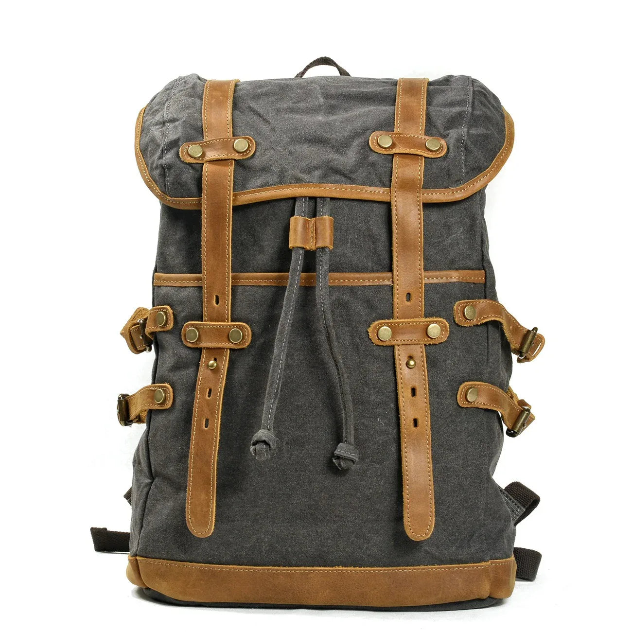 Canvas Men Bag Casual Shoulder Backpack Men Waterproof Outdoor Travel Bag Student Schoolbag - Shello's Creative Boutique