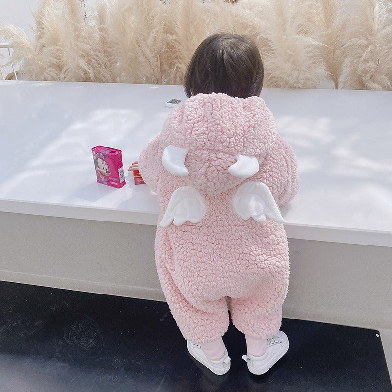 Baby Clothes Autumn and Winter Suit Baby Outwear Thickened Bodysuit 1-year-old Winter Cotton Creeper eprolo