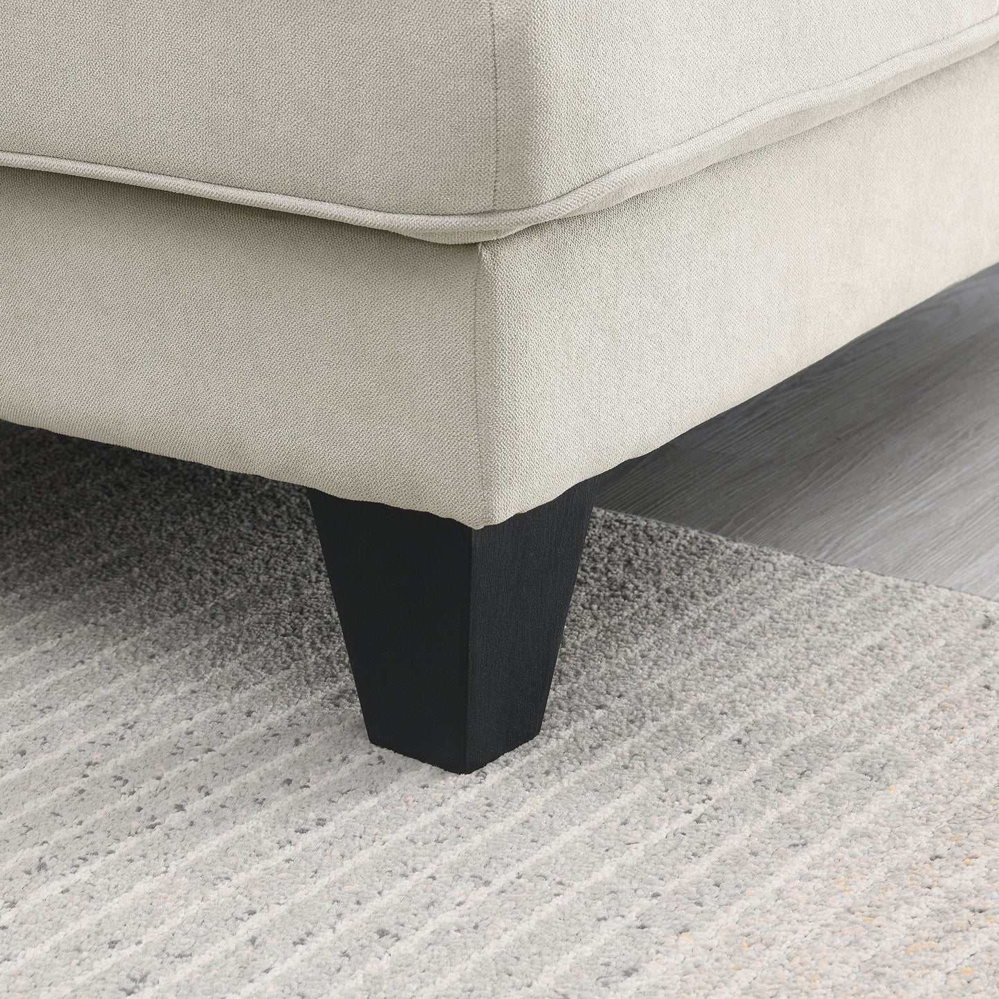 Modern U-Shape Sectional Sofa – 7-Seat Fabric Sofa Set with Pillows for Living Room, Apartment & Office