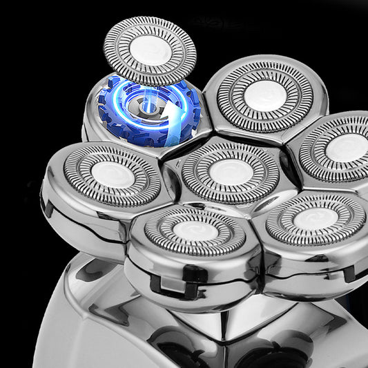 New Wireless Rechargeable Shaver 7 Heads 7D Shaving Haircut Razor Multifunctional eprolo