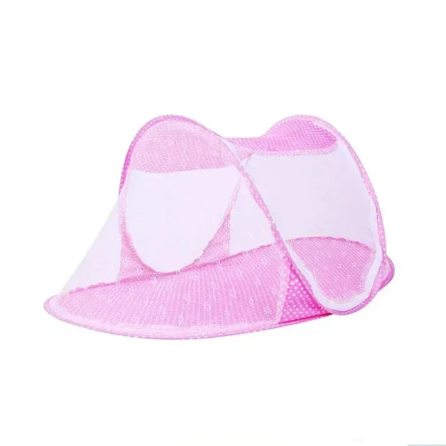 Folding mosquito net with sleeping pad pillow mosquito net bed three piece set music 0-3 year old children's mosquito net - Shello's Creative Boutique