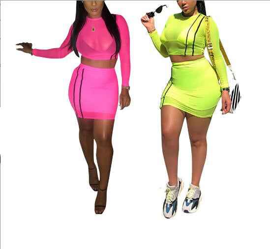 Eprolo Women’s 2-Piece Club Wear Sexy Bodycon Dress Set