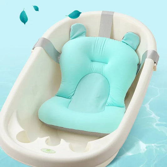 Baby Bath Seat Support Mat - Foldable Newborn Bathtub Cushion - Shello's Creative Boutique