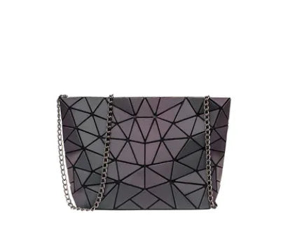 Luminous Bags for Women set folding Totes Geometric Splice Lady Hand bags - Shello's Creative Boutique