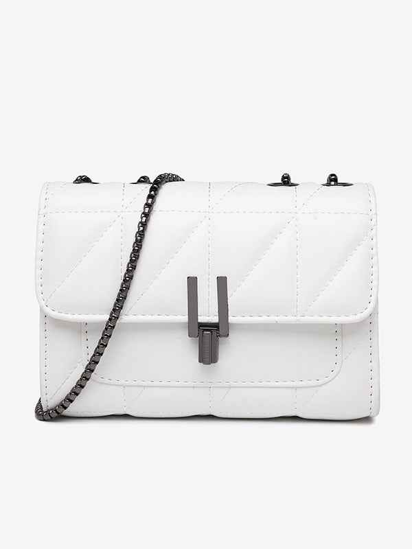 Diamond Chain Shoulder Bag - Fashionable Crossbody Bag with Large Capacity