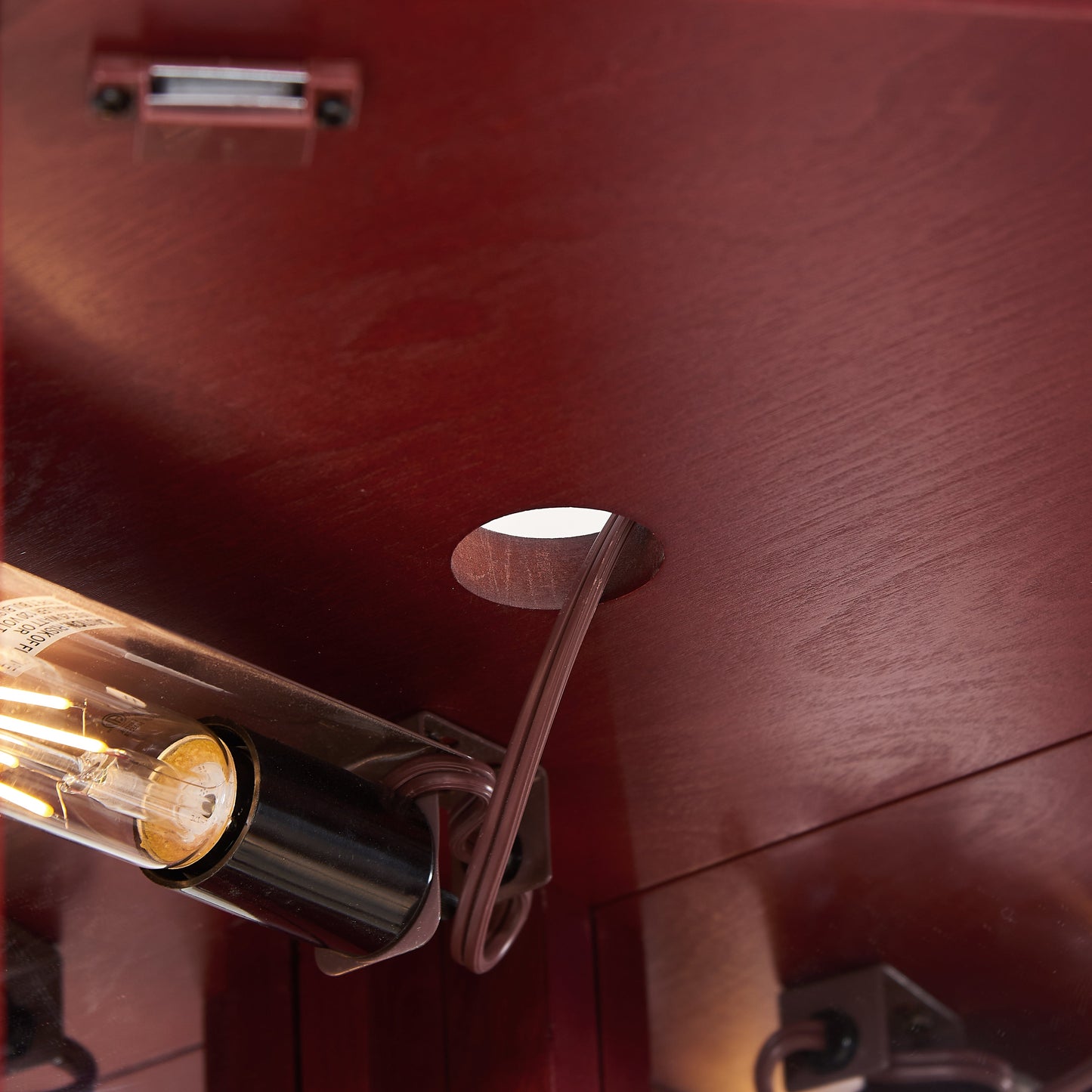 Corner Curio cabinet with illuminated glass display stand and tempered glass door, with adjustable bracket and light bulb eprolo