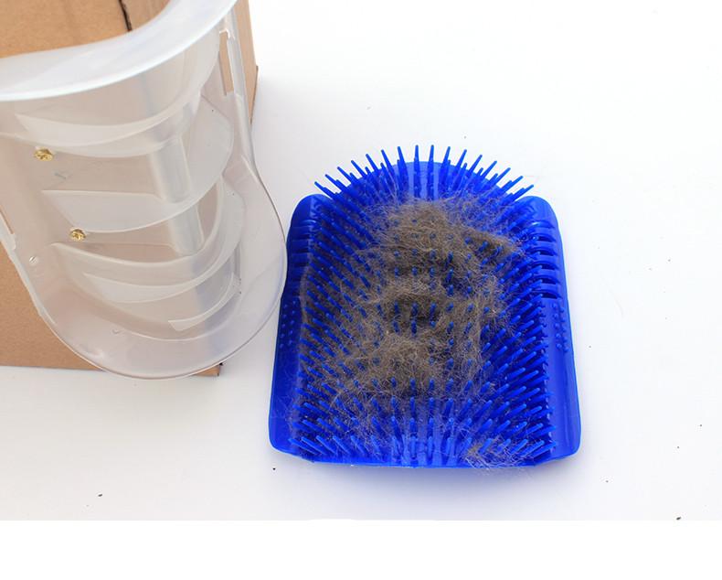 Cat Self-Grooming Brush with Catnip - Wall-Mounted Massage & Shedding Tool