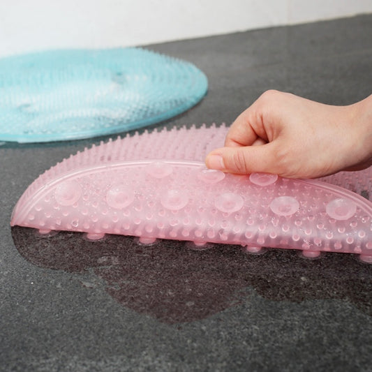 Silicone Bath Shower Back Brush Massager Bath Foot Brush Dead Skin Anti Skid Pad Bath Mats eprolo