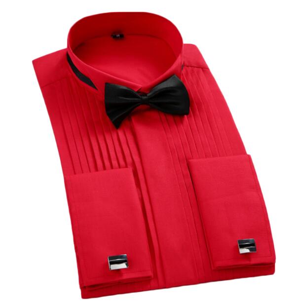 Groom Tuxedos Shirts Best Man Groomsmen White Black or Red Men Wedding Shirts Formal Occasion Men Shirts Shello Creative Boutique