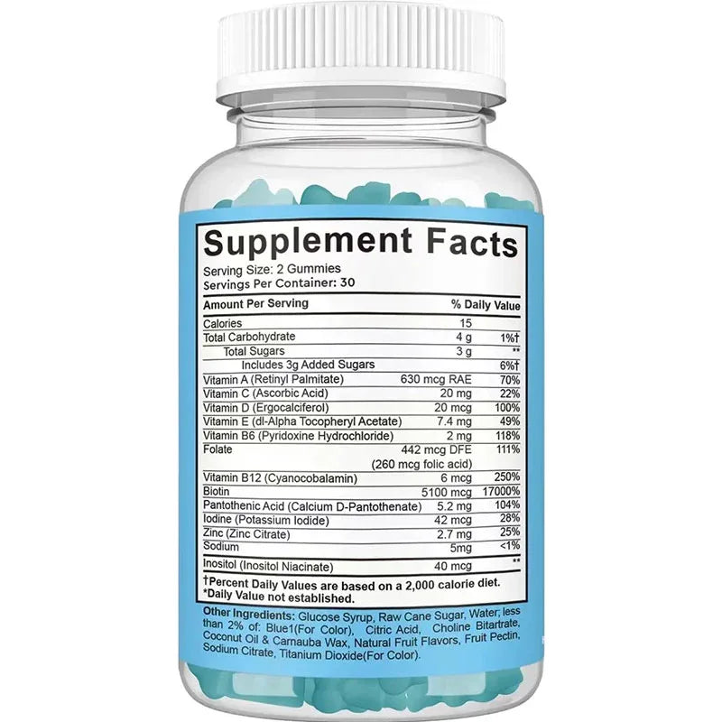 Hair Gummies with Biotin Growth Variety: Health Functional Gummies - Shello's Creative Boutique