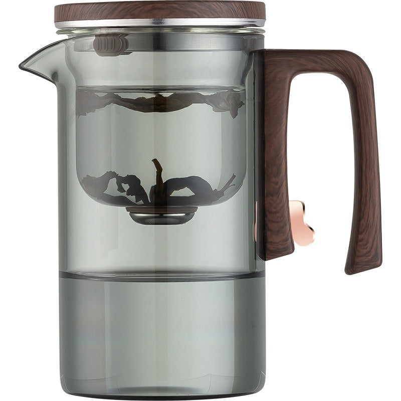 Xiaoman Waist new rodless elegant cup, one click magnetic suction filter glass tea pot, automatic tea separation tea cup eprolo