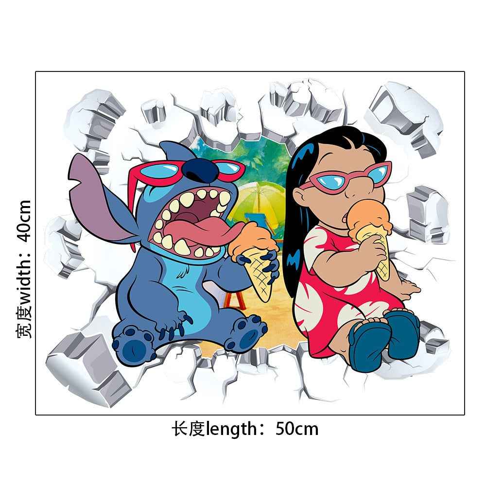 StarCraft Wall Sticker - Baby Stitch Self Adhesive Cartoon for Bedroom Dormitory Wall Decor