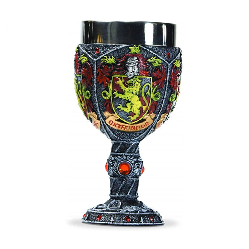 Creative Stainless Steel Goblet & 3D Resin Coffee Cup Artistic Goblet Resin Wine Glass Cups Drinkware Mugs eprolo