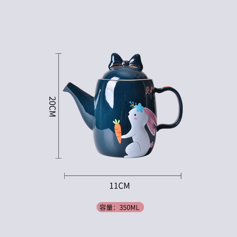 Lovely design cartoon kitchenware 3 pieces ceramic spice jar set for gift eprolo