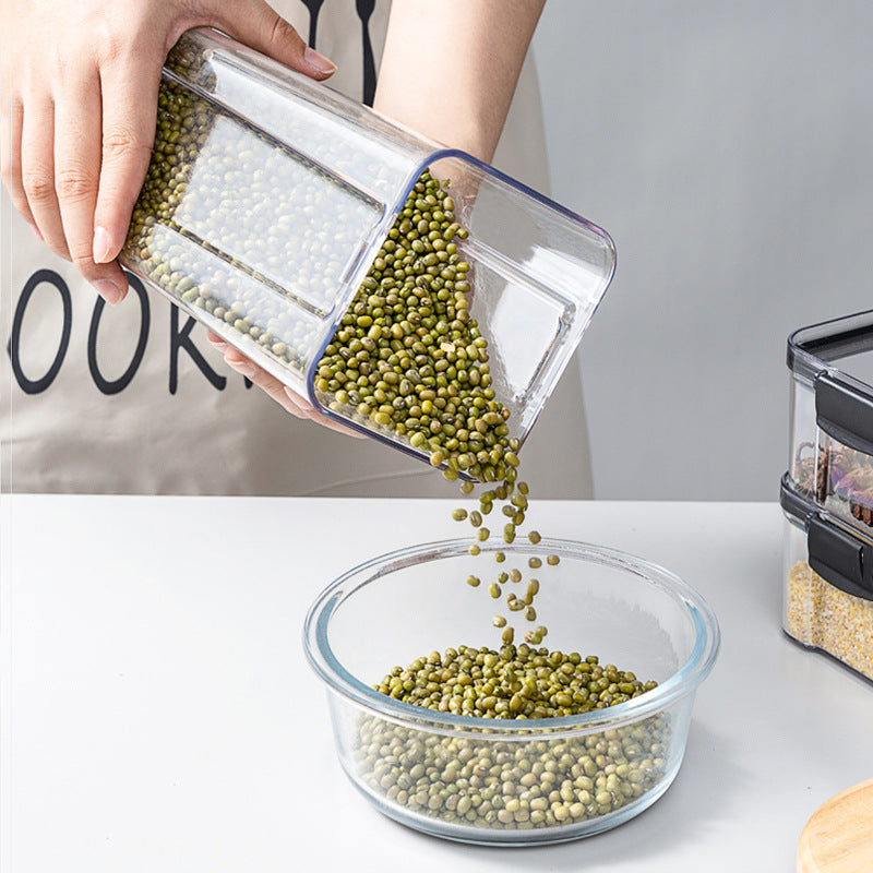 Sealed Cans Of Whole Grains Kitchen Storage Food Grade Transparent Plastic Cans Box Snacks Dry Goods Tea Storage Cans eprolo