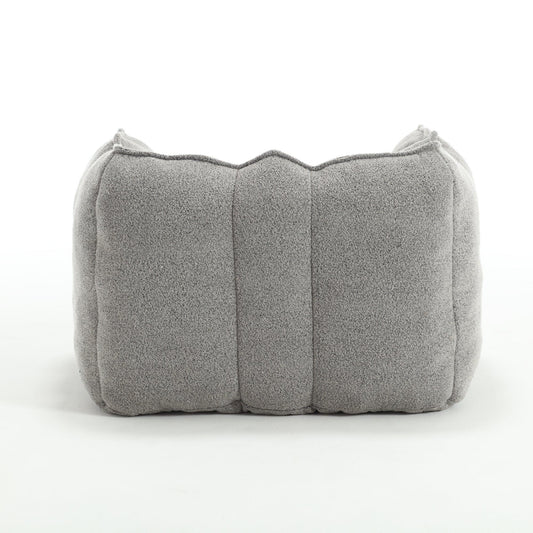 Soft Bean Bag Chair with High Resilient Foam Comfortable Square Lazy Sofa with Footstool - Shello's Creative Boutique
