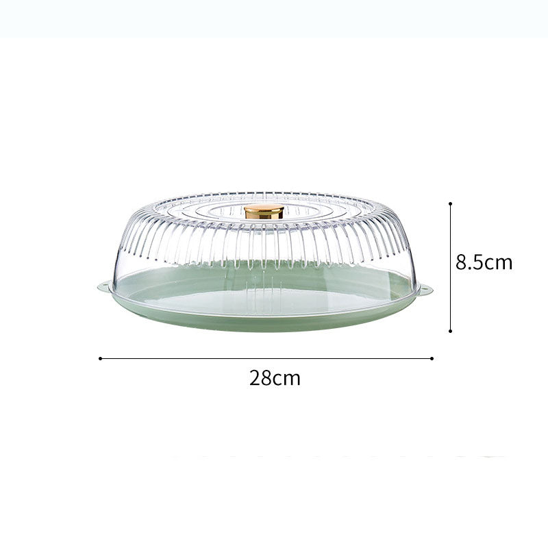 New Dust-Proof Transparent Thermal Insulation Food Cover Multi-Layer Leftover Food Cover Household Anti-Fly Cover Vegetable Cover eprolo