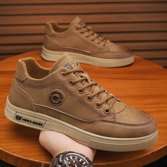 British style workwear Martin leather shoes soft soled casual shoes men's one foot trendy shoes - Shello's Creative Boutique