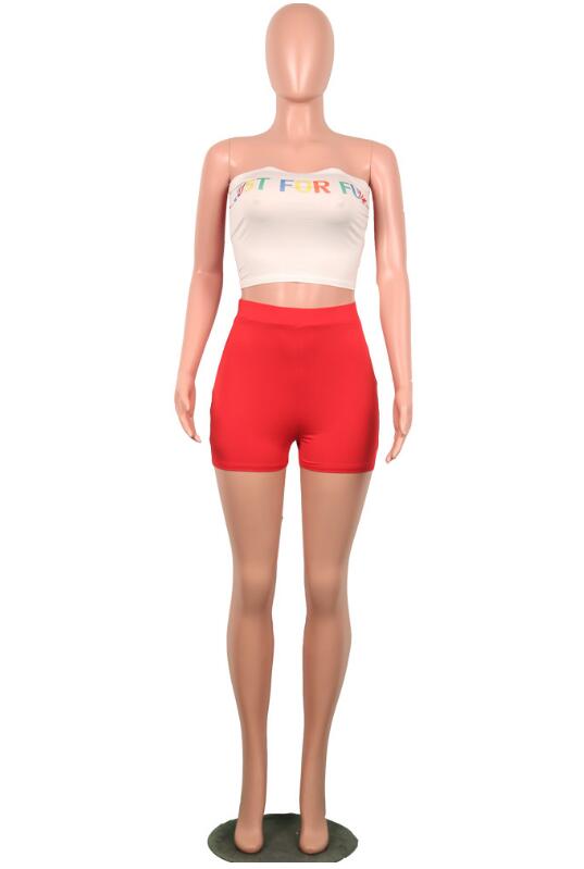 Sexy Crop Top And Shorts Two Piece Set Tracksuit Women Twotwinstyle 2 piece Sets eprolo