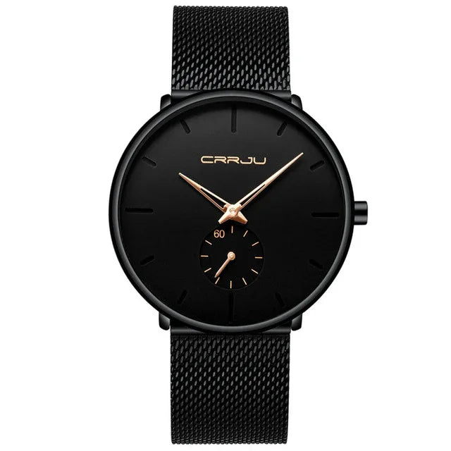 Men Luxury Mesh Steel Waterproof Sport Watch - Shello's Creative Boutique