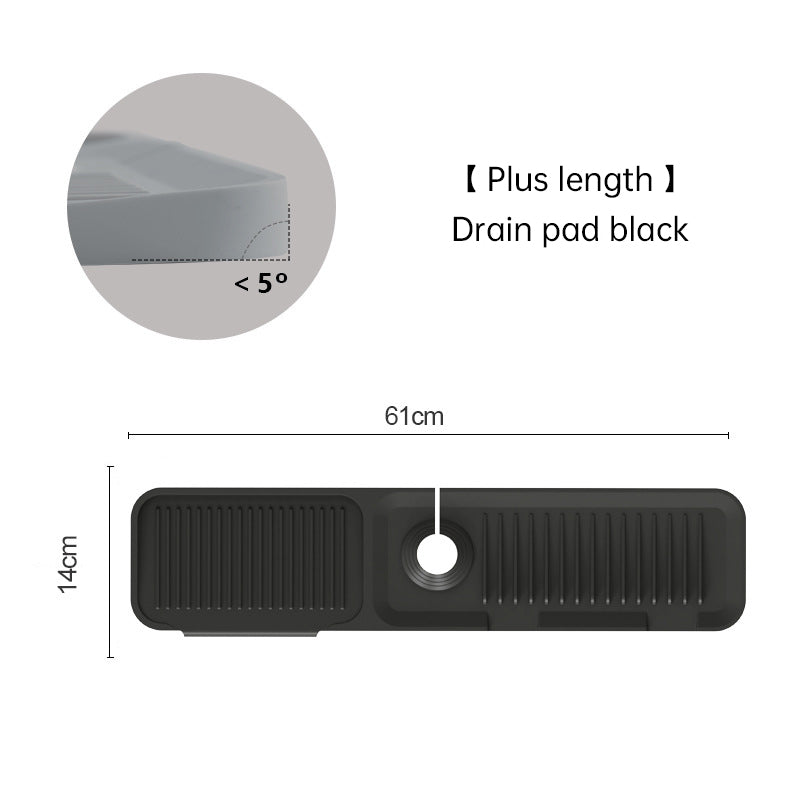Silicone Drain Pad Faucet Drain Pad Kitchen Countertop Sink Drain Splash Proof Device eprolo