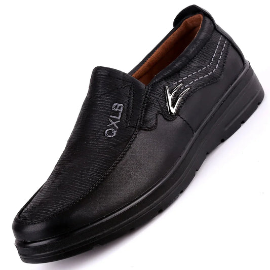 Upscale Men’s Casual Leather Shoes - Shello's Creative Boutique