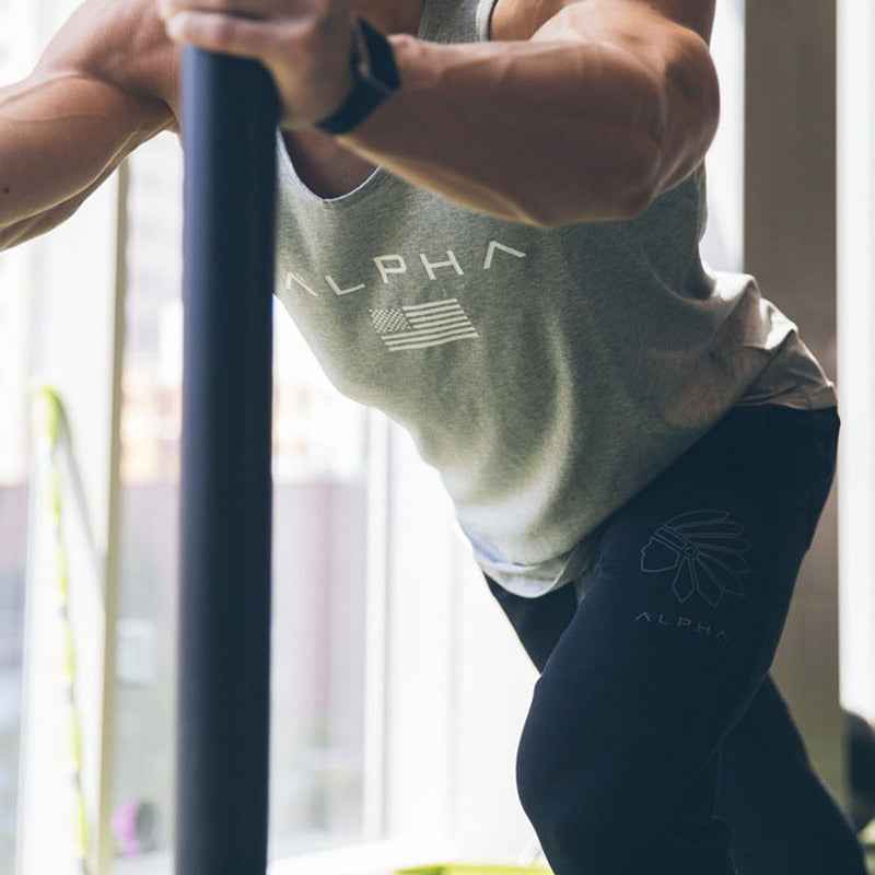 Vest bodybuilding Fitness Men Tank Tops Undershirt