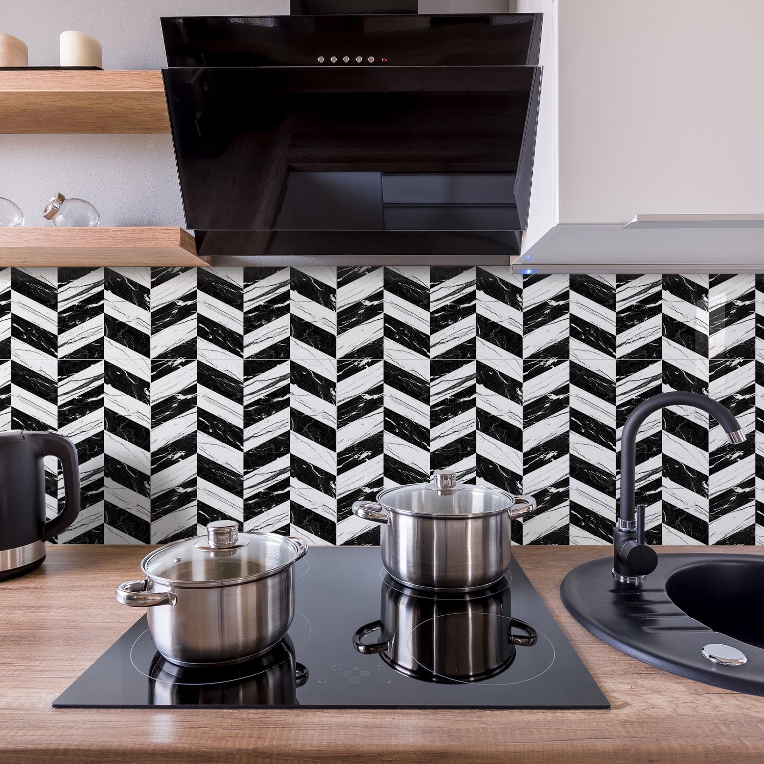 Funlife City Light Thickened Brick Stickers Self-Adhesive Pvc Kitchen Wall Waterproof And Stain-Resistant Decoration