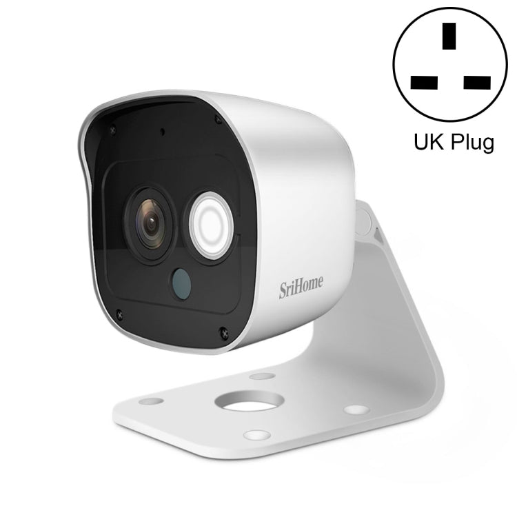 SriHome SH029 3.0 Million Pixels 1296P HD AI Camera, Support Two Way Talk / Motion Detection / Humanoid Detection / Night Vision / TF Card, AU Plug