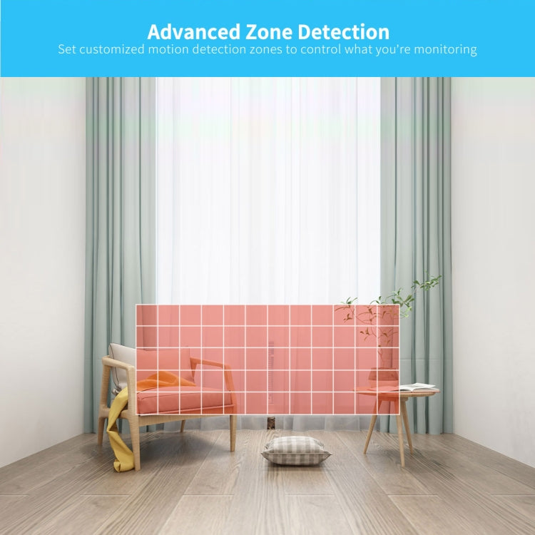 SriHome SH029 3.0 Million Pixels 1296P HD AI Camera, Support Two Way Talk / Motion Detection / Humanoid Detection / Night Vision / TF Card, AU Plug