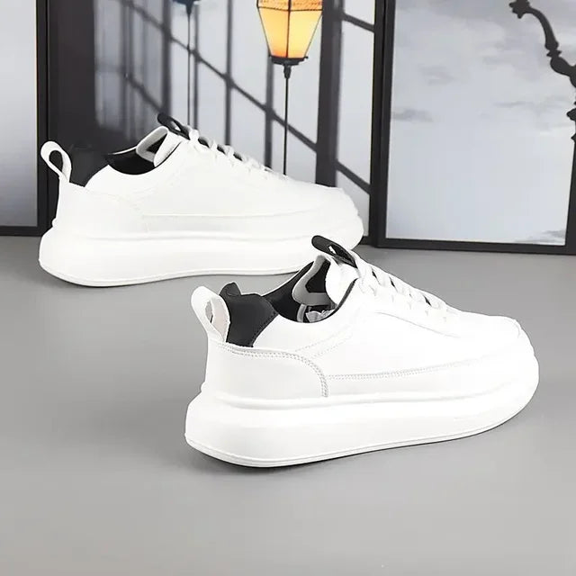 Branded women's shoes for couples, black and white casual sneakers for men, versatile luxury tennis shoes, designer white shoes eprolo