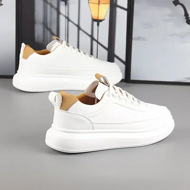 Branded women's shoes for couples, black and white casual sneakers for men, versatile luxury tennis shoes, designer white shoes eprolo