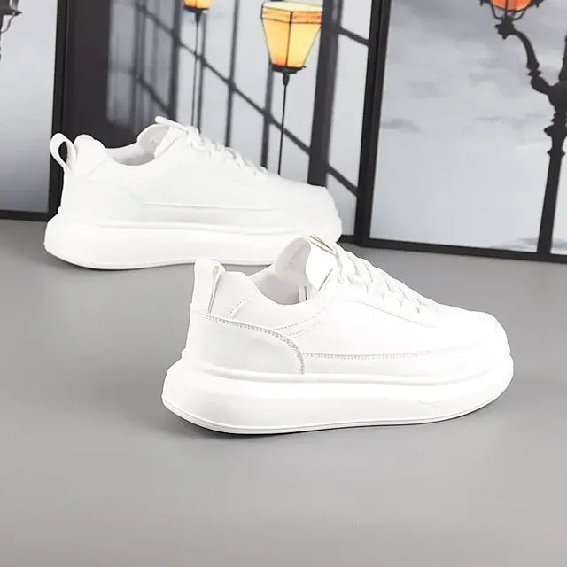 Branded women's shoes for couples, black and white casual sneakers for men, versatile luxury tennis shoes, designer white shoes eprolo
