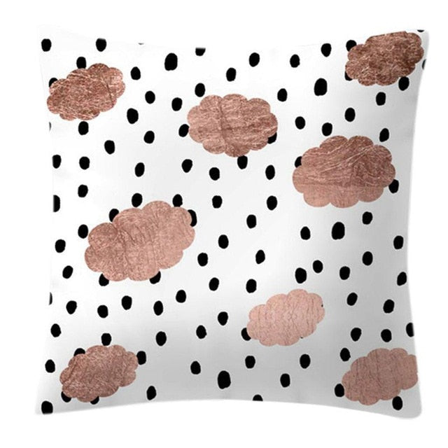 Rose Gold Pineapple Glitter Pillow Case - Glamorous 45x45cm Cushion Cover