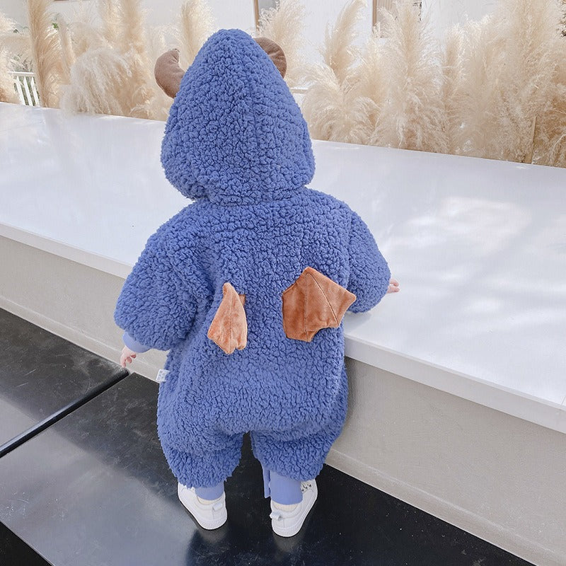 Baby Clothes Autumn and Winter Suit Baby Outwear Thickened Bodysuit 1-year-old Winter Cotton Creeper eprolo