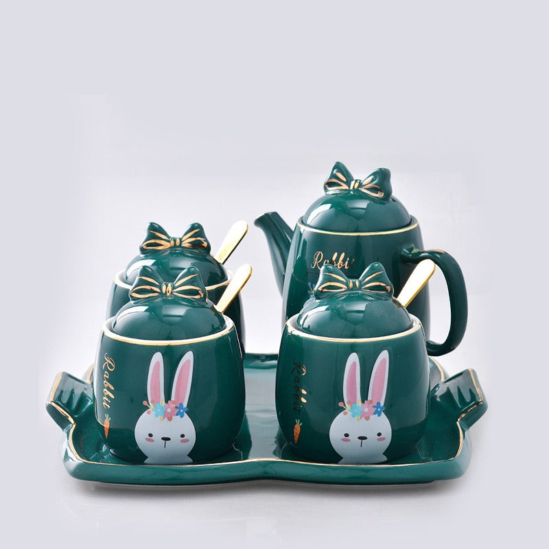 Lovely design cartoon kitchenware 3 pieces ceramic spice jar set for gift eprolo