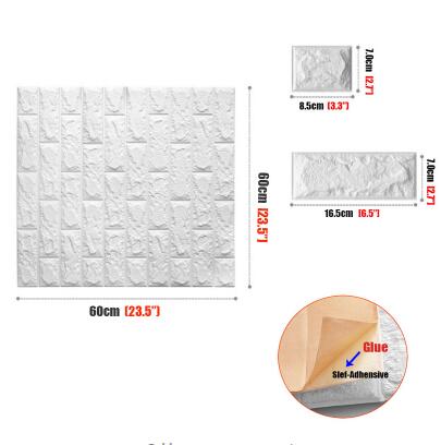 DIY Self Adhesive 3D Wall Stickers Bedroom Decor Foam Brick Room Decor Wallpaper Wall Decor Living Wall Sticker For Kids Room eprolo