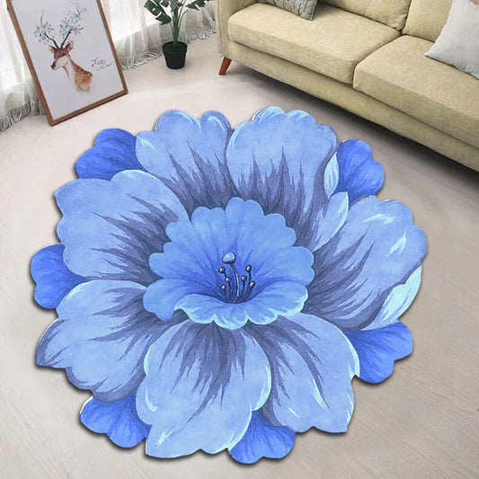 Creative Flower Living Room Tea Table Blanket – Nordic-Inspired Floor Mat - Shello's Creative Boutique