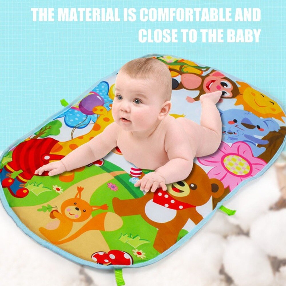 3 in 1 Baby Play Mat Rug Toys Crawling Music Play Game Developing Mat with Piano Keyboard Infant Carpet Education Rack Toy eprolo