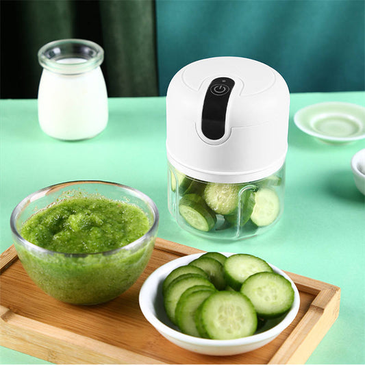 250ml Home Kitchen Appliances Vegetable Meat Electric Mini USB Rechargeable Multifunctional Chopper Garlic Masher Wireless Garlic Beater eprolo