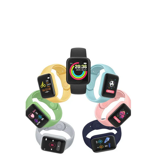 D20S smart bracelet 1.44 inches screen Y68 smart bracelet heart rate blood pressure monitoring pedometer bracelet - Shello's Creative Boutique