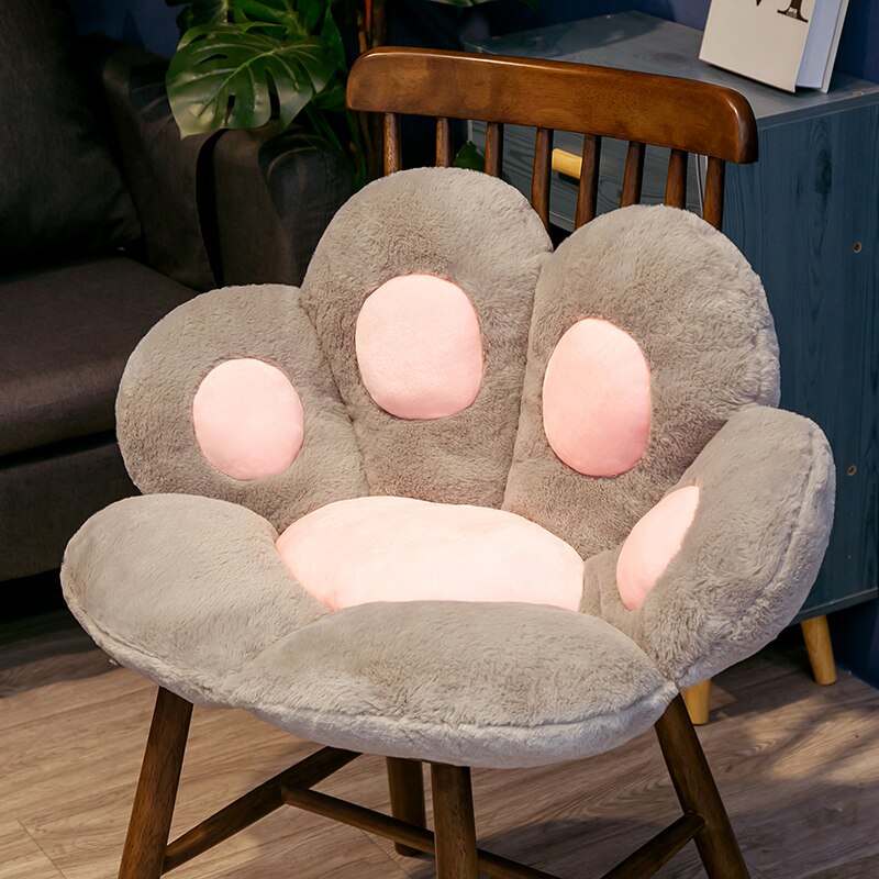 1PC 2 Sizes Soft Paw Pillow Animal Seat Cushion Stuffed Plush Sofa Indoor Floor Home Chair Decor Winter Children Girls Gift eprolo