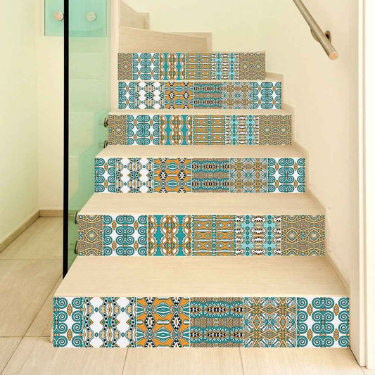 Self Adhesive Stair Stickers Waterproof PVC Wall Sticker DIY Decorative for Living Room