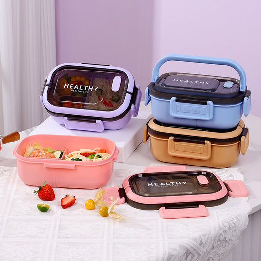 Sealed leak-proof portable large capacity compartment lunch box lunch box outdoor picnic box eprolo
