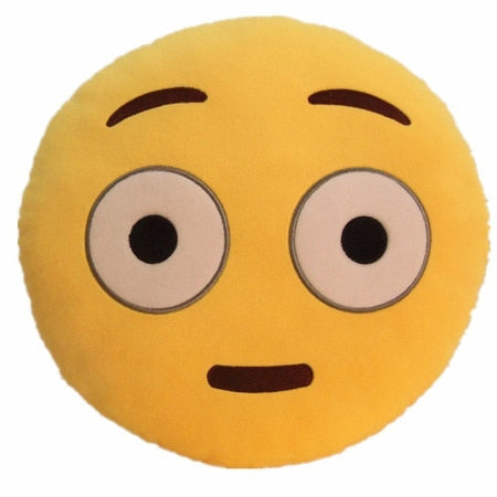 Adorable Emoji Face Pillow - 30cm Round Cushion for Kids & Adults
