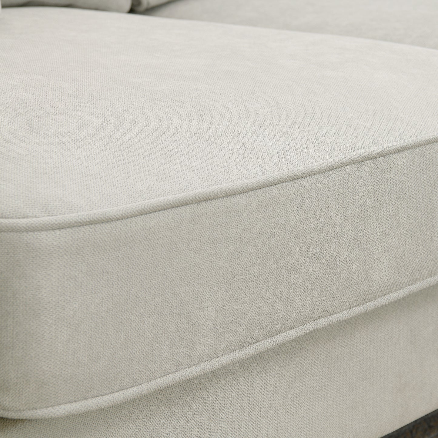 Modern U-Shape Sectional Sofa – 7-Seat Fabric Sofa Set with Pillows for Living Room, Apartment & Office