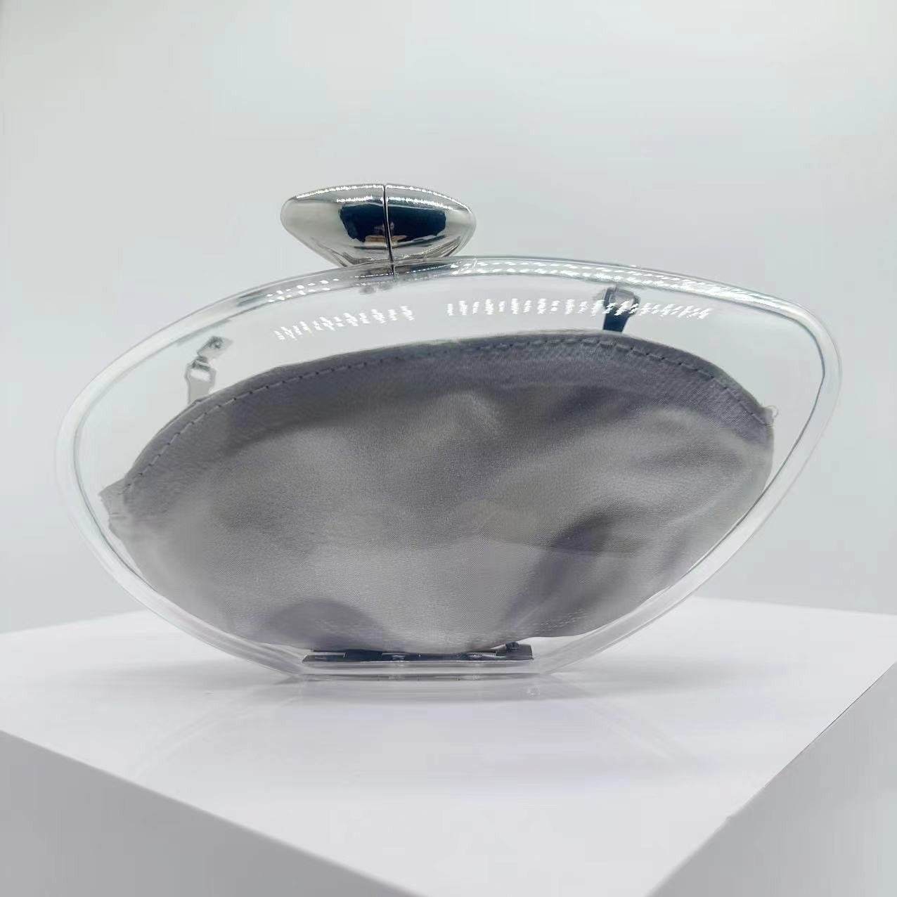 Fashionable and trendy hand-held acrylic bags, minimalist dinner bags, hand-held bags for women-Shello's Creative Boutique